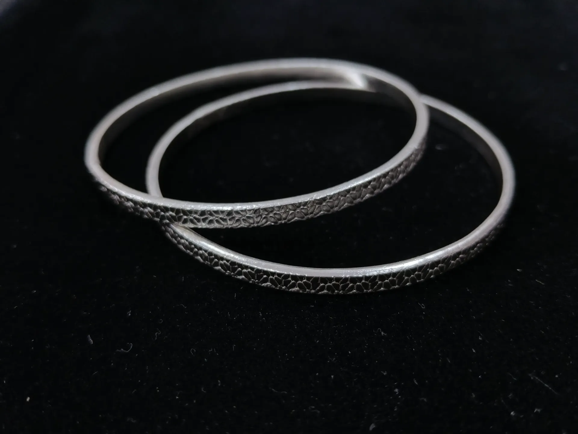 925 Textured beangles